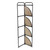 Handmade Five Tier Foldable Corner Shelf - 61.75" - Brown and Gray