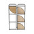 4 Tier Foldable Corner Shelf - 46.5" - Brown and Gray
