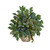 Mixed Ficus Fittonia and Berries Artificial Floral Arrangement - 13" - IMAGE 2