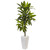 3' Artificial Dracaena Plant in White Tower Planter - IMAGE 1