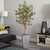6' Olive Artificial Tree with Gray Stone Planter - IMAGE 2