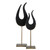 Solid Flame Tabletop Sculptures - 24" - Black - Set of 2 - IMAGE 6