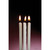 White Eco-Friendly Natural Beeswax Hanukkah Menorah Candles 4" - IMAGE 2