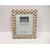 Zig Zag Picture Frame - for 8" x 10" Photo - White and Brown - IMAGE 1