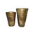 Accent Planters - 21.75" - Brass Tone - Set of 2 - IMAGE 1