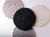 Round Wool Pom Trivet - 4" - Black - IMAGE 3