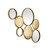 34.5" Precious Gold Round Decorative Benuve Multi-Level Wall Mirror - IMAGE 1