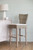Armless Woven Padded Seat Bar Chair - 44.5" - Gray - IMAGE 3