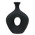 Ceramic Cut Out Beaded Oval Vase - 13" - Black - IMAGE 1