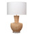 Rattan Table Lamp with Drum Shade - 29" - Brown and White - IMAGE 1