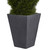 4' Cypress Double Spiral Topiary Artificial Tree with Slate Planter - IMAGE 5