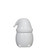 Shiny Ceramic Santa Gnome Christmas Figurine - 5" - White - IMAGE 1