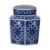 Floral Porcelain Jars with Lid - 6.5" - Blue and White - Set of 3 - IMAGE 3