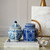 Floral Porcelain Jars with Lid - 6.5" - Blue and White - Set of 3 - IMAGE 6