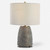 Textured Table Lamp with Drum Shade - 22.5" - Patina Green - IMAGE 3