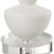 Stone Pillar Candleholders with Crystal Foot - 16" - White - Set of 2 - IMAGE 4