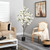 6' White Cherry Blossom Artificial Tree in Black Nursery Pot - IMAGE 3