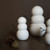 Small Ceramic Snowman Christmas Tabletop Figurine - 4.25" - White - IMAGE 4