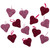 Set of 12 Tinsel Shimmering Heart-Shaped Valentine's Day Hanging Decorations 4" - IMAGE 1