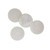 Round Coasters - 4" - White - Set of 4 - IMAGE 1