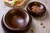 Large Walnut Finish Round Serving Bowl - 12" - Brown - IMAGE 3