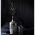 Etched Glass Bottle Vase - 10" - Silver and Gray - IMAGE 1