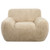 Artificial Sheepskin Accent Chair - 50.5" - Caramel Brown - IMAGE 1