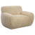 Artificial Sheepskin Accent Chair - 50.5" - Caramel Brown - IMAGE 3