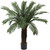 4' Artificial Cycas Outdoor Tree in Black Pot - IMAGE 1