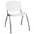 28.5'' White and Titanium Gray Plastic Ergonomic Stack Chair - IMAGE 1