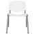 28.5'' White and Titanium Gray Plastic Ergonomic Stack Chair - IMAGE 4