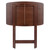 Set of 4 Rich Walnut Oversize Folding Snack Table 25.5" - IMAGE 4