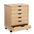 25.25” Natural Brown Wide Rolling Storage Cabinet with 6 Drawer - IMAGE 3