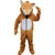 Orange and White Fox Mascot Unisex Adult Halloween Costume - One Size - IMAGE 1