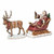 2-Piece Santa on Sleigh Figurines Christmas Tabletop Decors 14.75" - IMAGE 1