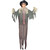 72" Gray and White Hanging Scarecrow Halloween Accessory Props - IMAGE 1