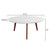 31.5" White Round Italian Carrara Marble Coffee Table - IMAGE 6