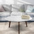 31.5" White Round Italian Carrara Marble Coffee Table