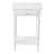 28" White Vintage Distressed Side Table with Drawer - IMAGE 1