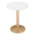 30" White and Gold Round Bistro Table - IMAGE 3