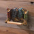 9" Blue and Green Rustic Cowboy Boots Toilet Paper Holder - IMAGE 3
