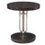 29" Black and Silver Contemporary Adjustable Accent Table - IMAGE 1
