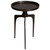 25" Black Organic Style Solid Round Accent Table - IMAGE 3