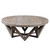 48" Khaki Brown Contemporary Round Coffee Table - IMAGE 1
