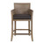 38" Encore Dark Brown Rattan and Hardwood Counter Stool - IMAGE 1