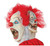 Red and Beige Clowning Around Unisex Adult Halloween Mask Costume Accessory - IMAGE 2