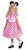 Pink and White Clubhouse Minne Mouse Polka Dotted Girls Toddler Costume - Medium Size - IMAGE 1