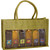10" OJ6 Sampler Olive Color Jute 6 Sample Bottle Olive Oil Bags - IMAGE 1