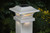 Set of 2 White and Clear Dual Lighted Solar Post Caps for 4x4 Fence Post - IMAGE 2