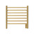 21.25" Gold Small Brushed 7 Horizontal Bar Towel Warmer - IMAGE 2